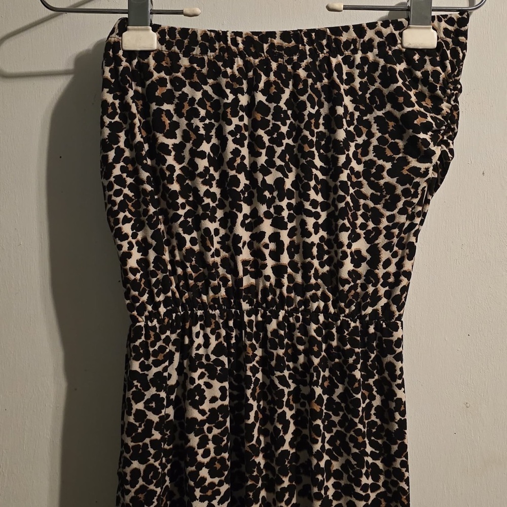 Almost Famous Animal Print Strapless Jumpsuit - Picture 6 of 16